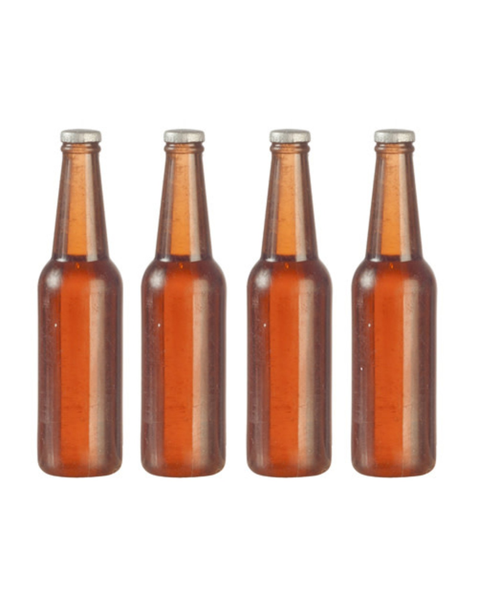Bouteilles de bière brunes sans étiquette (4) - Petit Bonheur