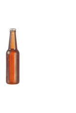 Bouteille de bière brune sans étiquette miniature 1:12