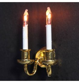 Applique double bougies SA miniature 1:12