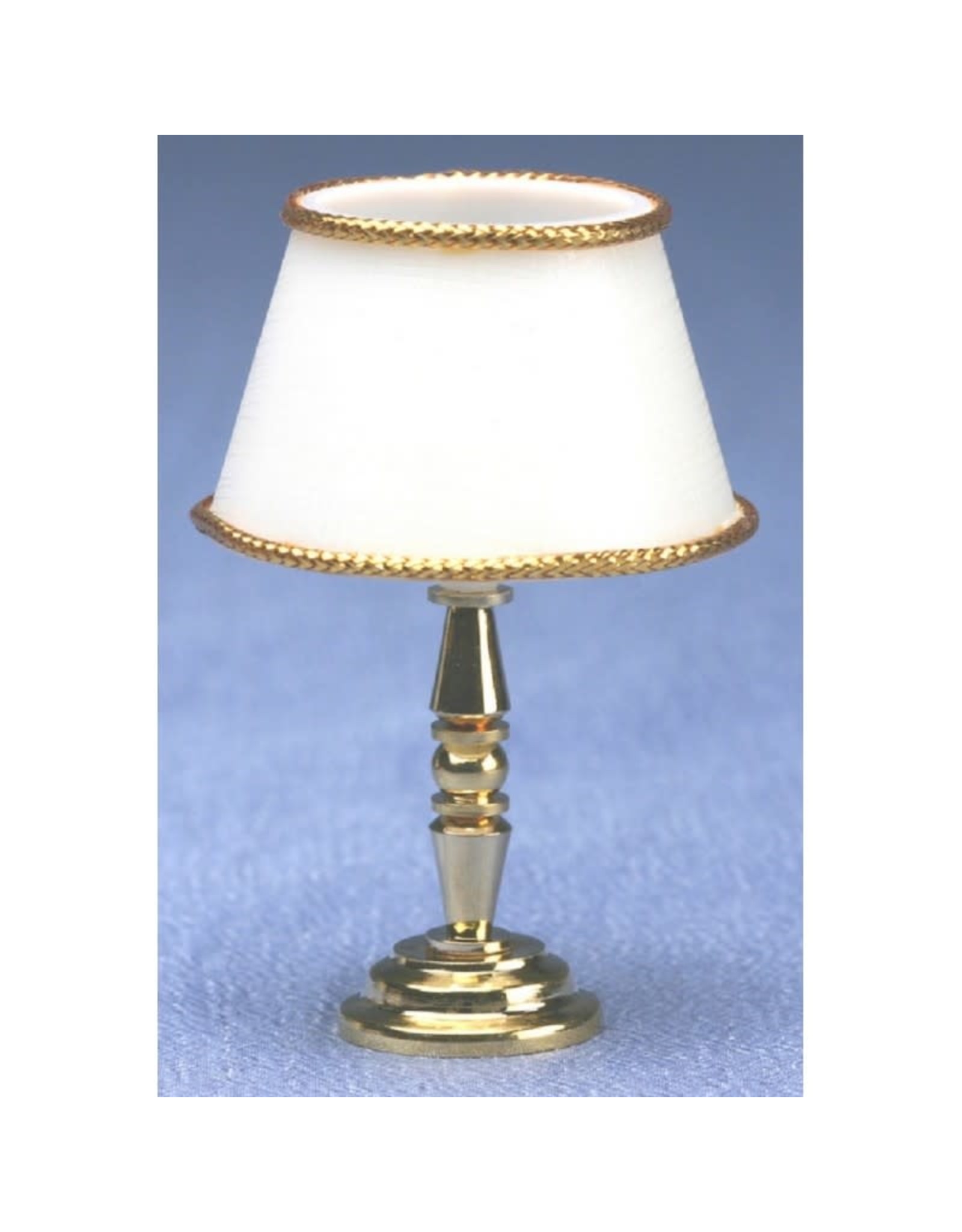 Miniature Lighting Co. Lampe sur table pied doré miniature 1:12
