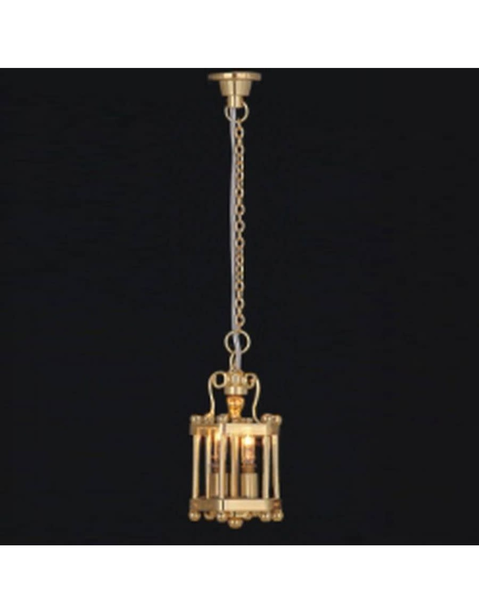 Lanterne dorée (suspension) miniature 1:12