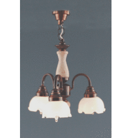 Suspension bronze 3 verres miniature 1:12