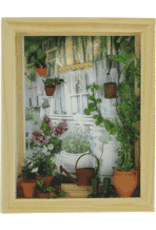Créal Petite vitrine Tableau jardin (kit) miniature 1:12