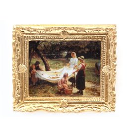 The Wonham Collection Tableau "Cueilleurs de pommes" miniature 1:12