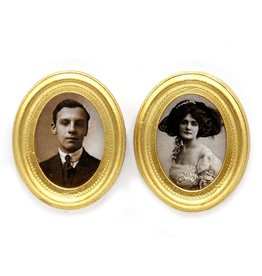 Portraits style Edwardien (homme & femme) miniatures 1:12