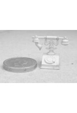 Phoenix Model Developments Téléphone non peint (métal blanc) miniature 1:12