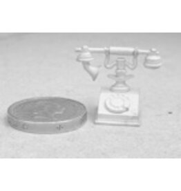 Phoenix Model Developments Téléphone non peint (métal blanc) miniature 1:12