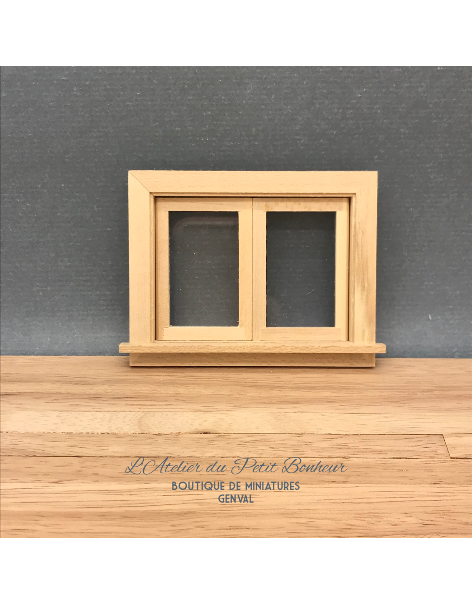 Petite fenêtre ouvrante (2 battants) miniature 1:12