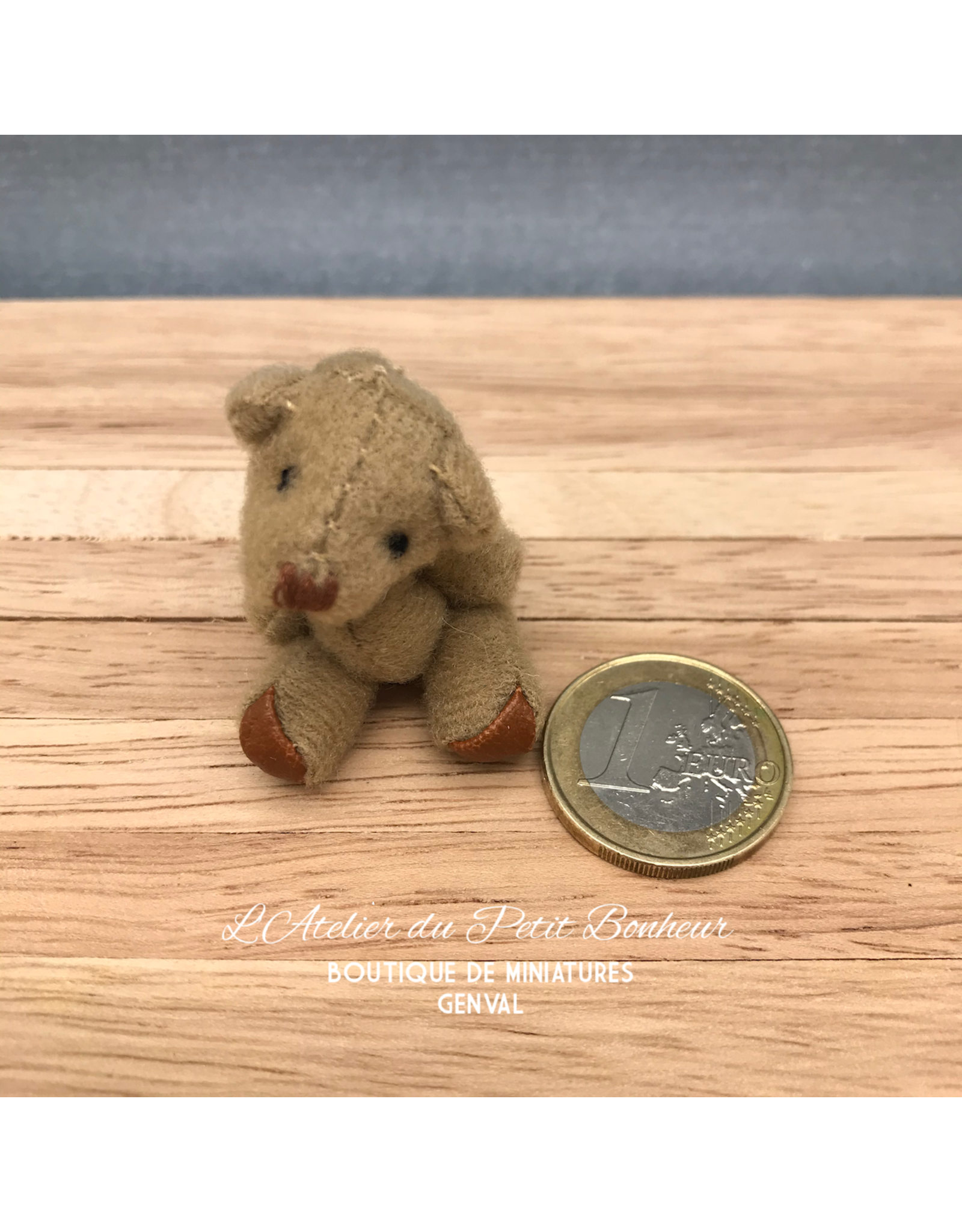 Ourson brun miniature 1:12