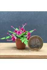 Fuchsia en pot miniature 1:12