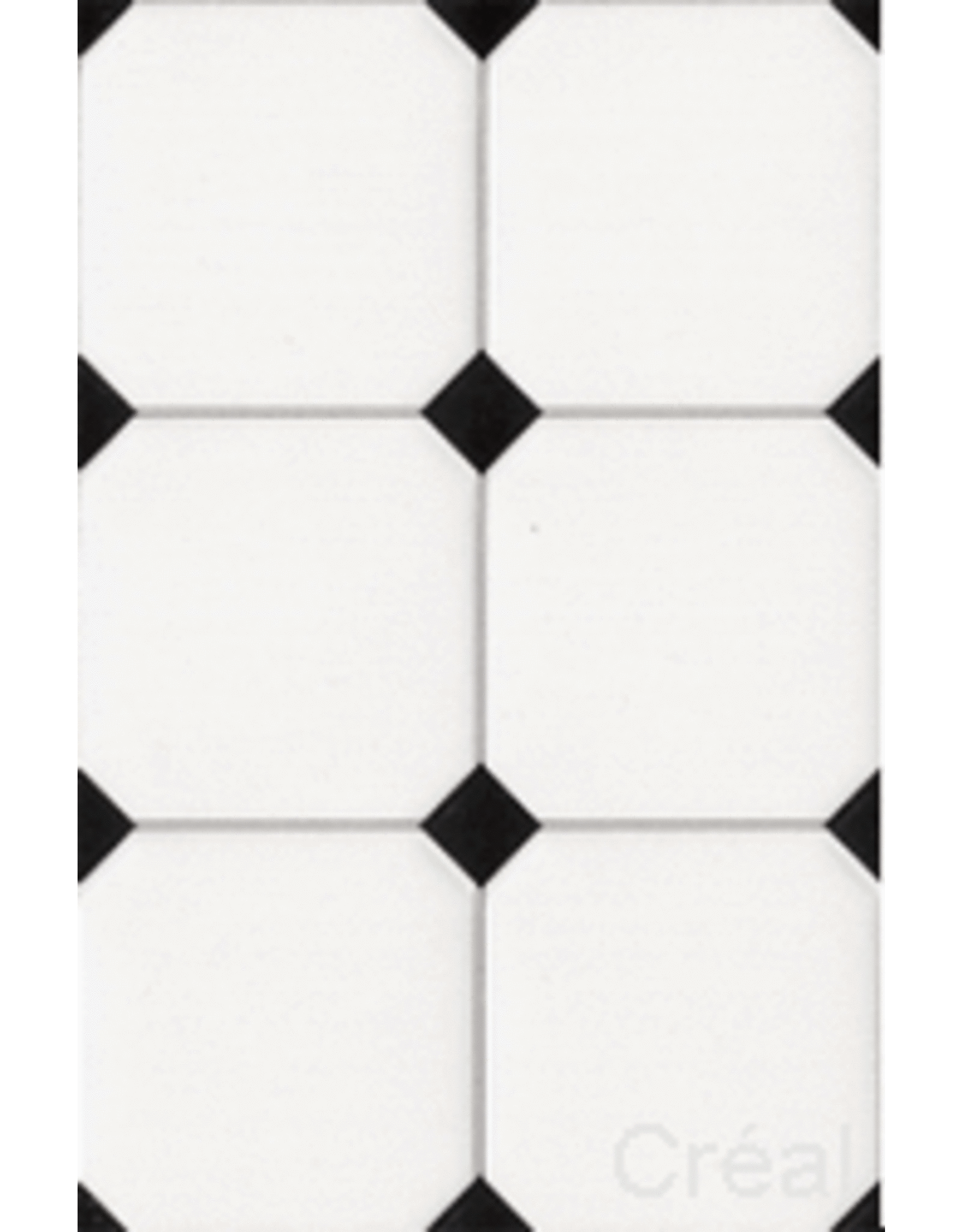 Papier Carrelage blanc cabochons noirs