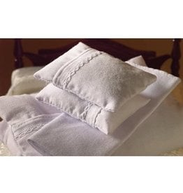 Draps de lits blancs, miniature 1:12