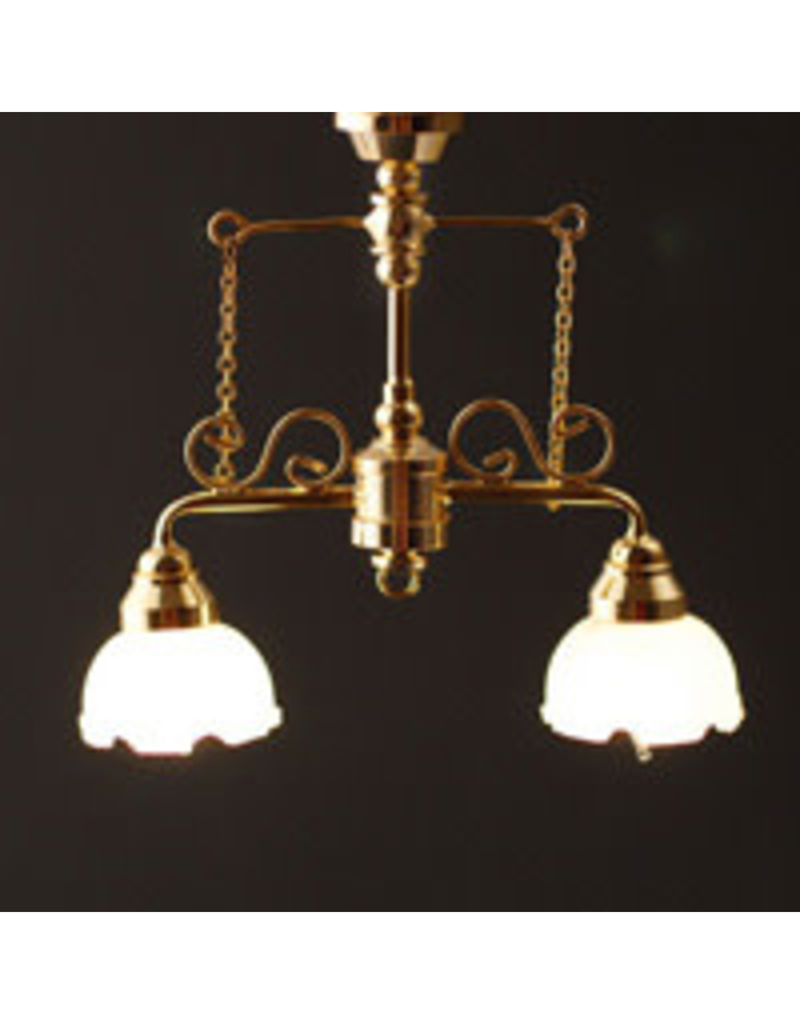 Lustre double de comptoir, miniature 1:12