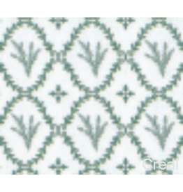 Papier peint vert motif ovale