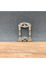 Cadre photo argenté miniature 1:12