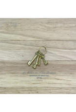 Trousseau de clés dorées miniature 1:12