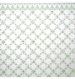 Papier imitation carrelages Delft vert
