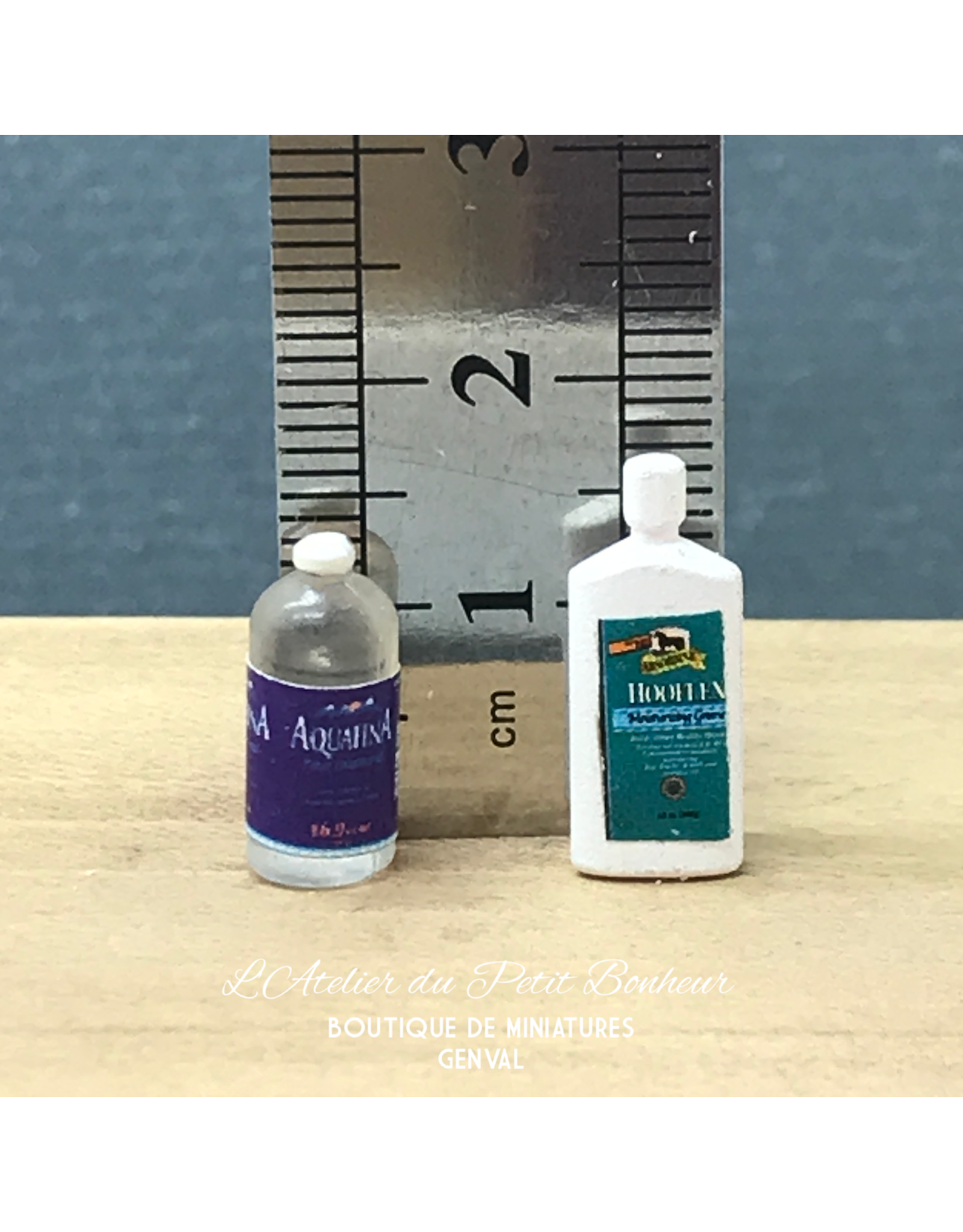 2 bouteilles de shampooing miniature 1:12