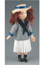Petite fille vêtements marins miniature 1:12