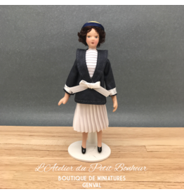 Femme, habits marins miniature 1:12