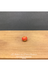 Pomme jaune et rouge miniature 1:12