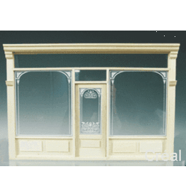 Façade de magasin non peinte miniature 1:12