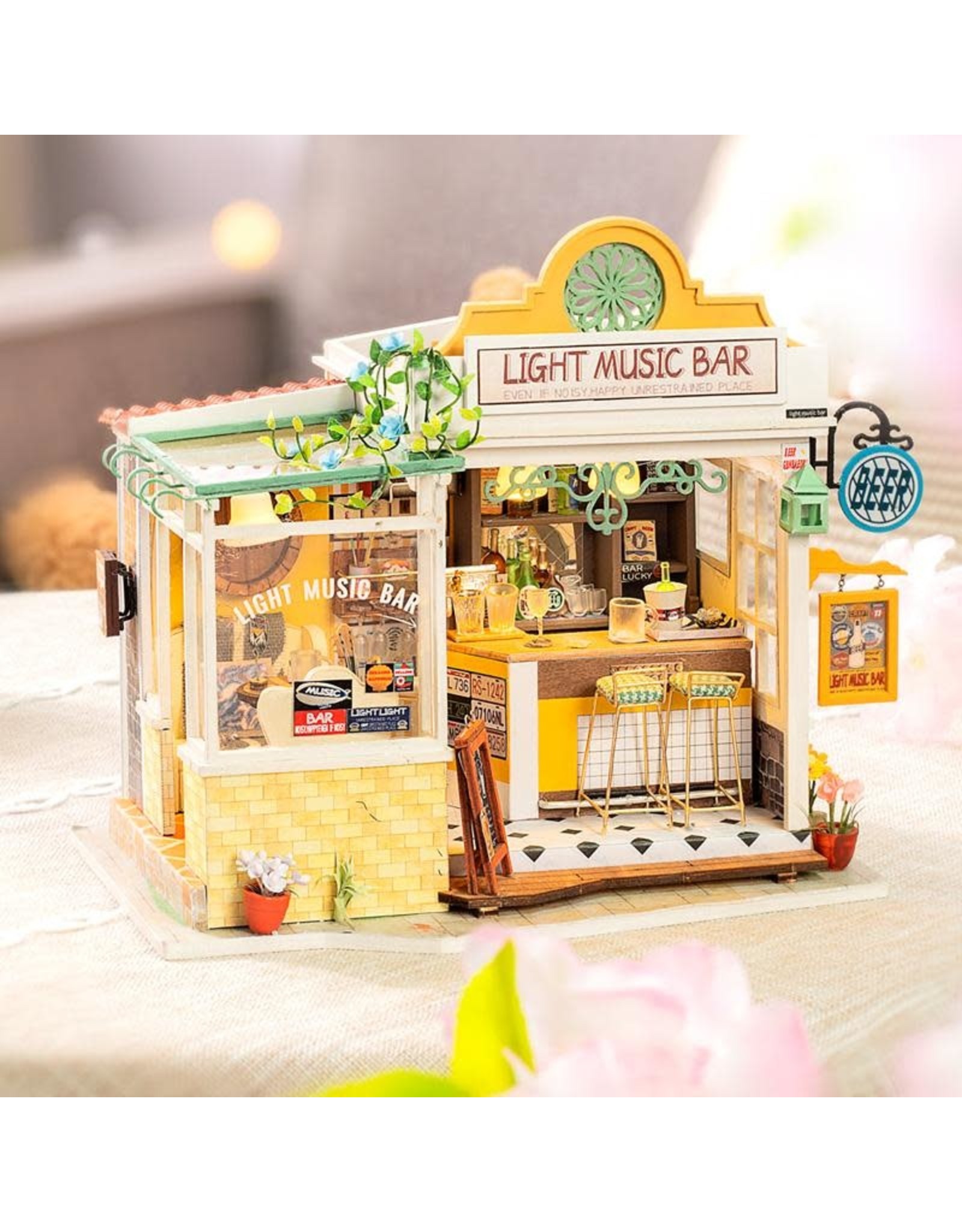 Rolife Light Music bar DG147 - Rolife DIY Miniature Dollhouse