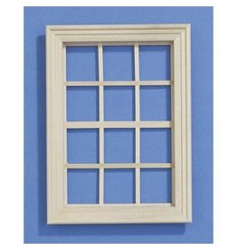 Fenêtre en bois (moyenne) miniature 1:12