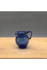MC Miniatures Company Cruche bleue en verre (grande) miniature 1:12
