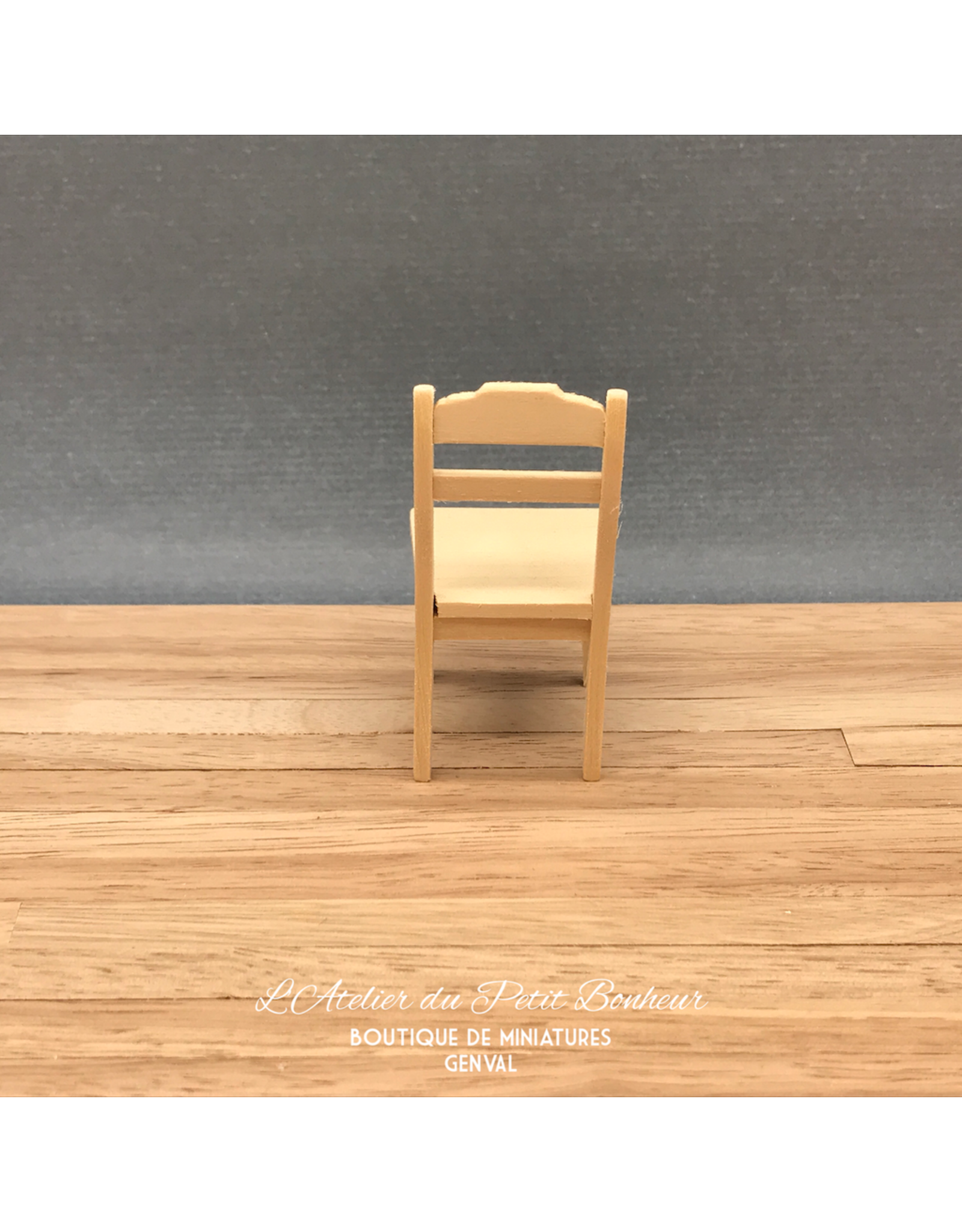 Chaise non vernie miniature 1:12