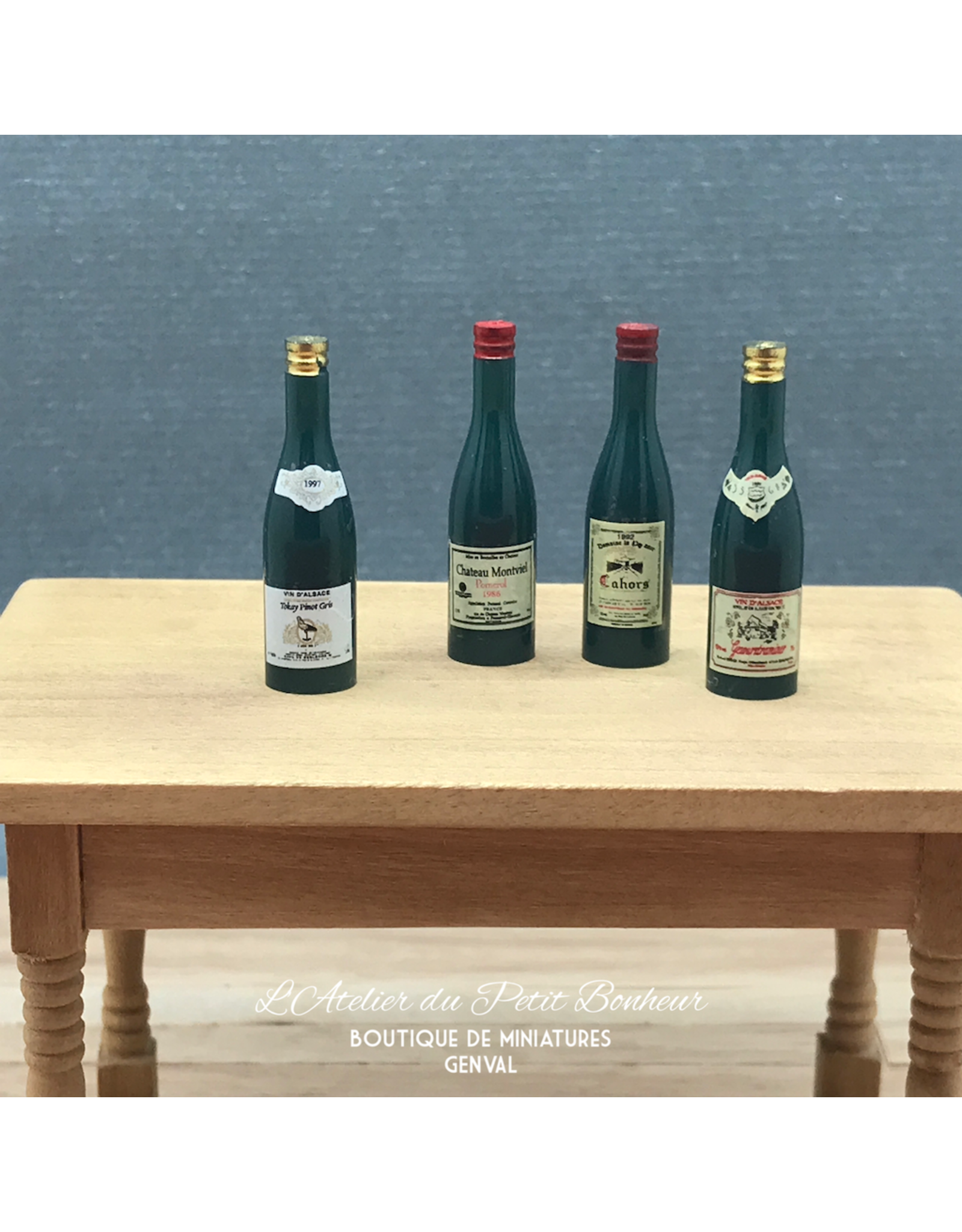 Bouteille de vin (divers modèles) (1pc) miniature 1:12