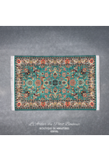 Tapis persan vert (10x15cm) miniature 1:12