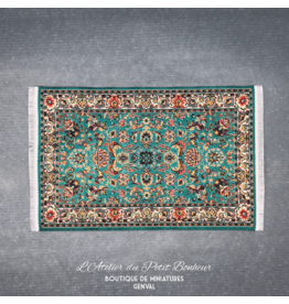 Tapis persan vert (10x15cm) miniature 1:12