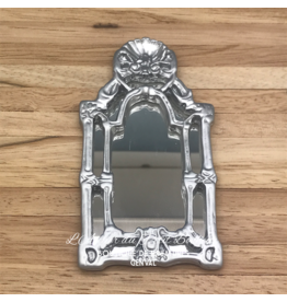 Grand miroir baroque argenté miniature 1:12