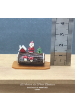 Bûche de Noël miniature 1:12