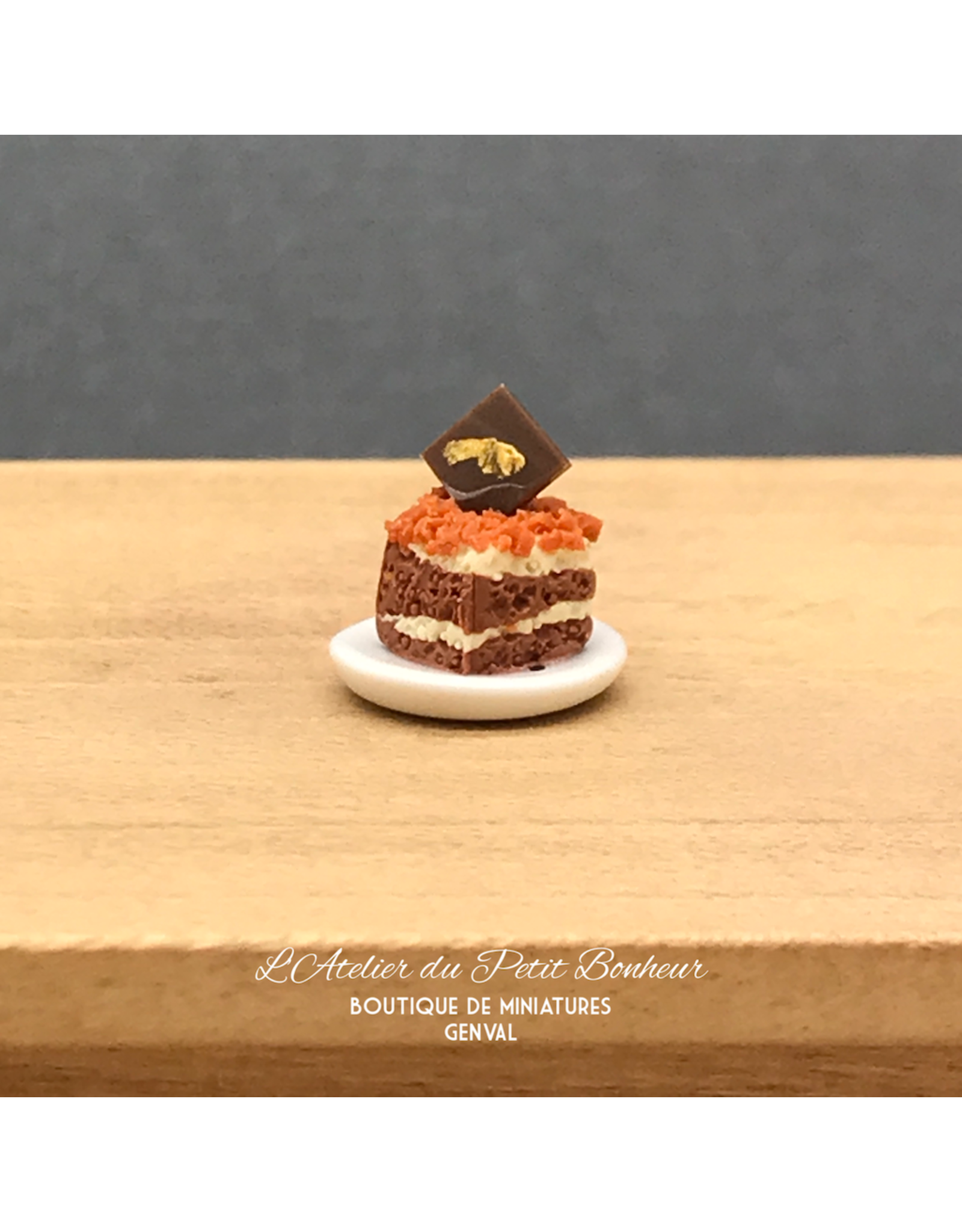 Dessert individuel - Moka miniature 1:12