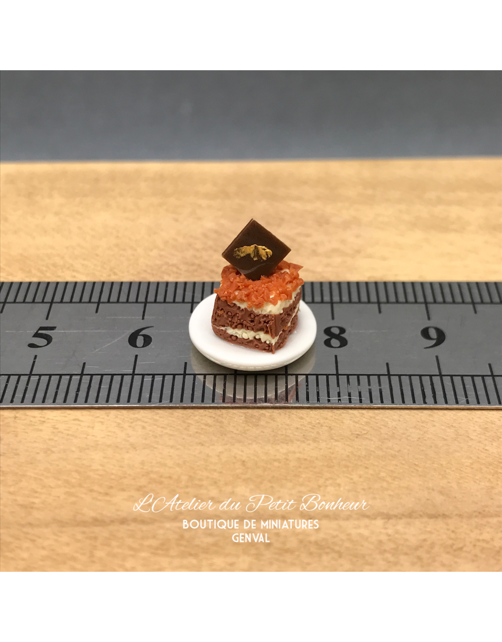 Dessert individuel - Moka miniature 1:12