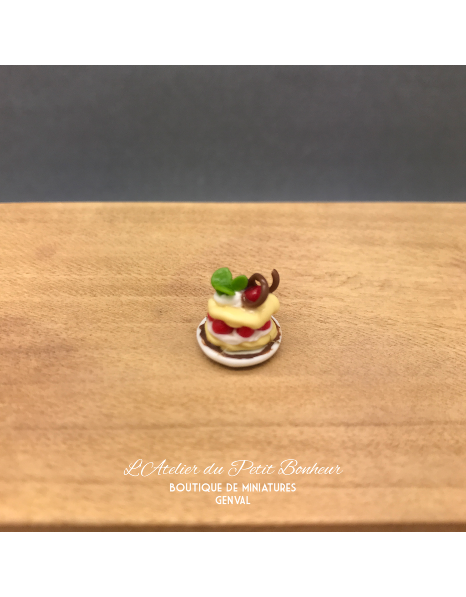 Dessert individuel - Cerise miniature 1:12