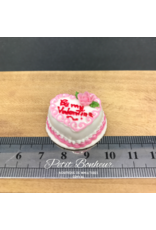 Gâteau "Be my Valentine" miniature 1:12
