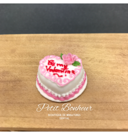 Gâteau "Be my Valentine" miniature 1:12