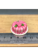 Gâteau avec 3 roses miniature 1:12