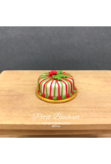 Gâteau de Noël miniature 1:12