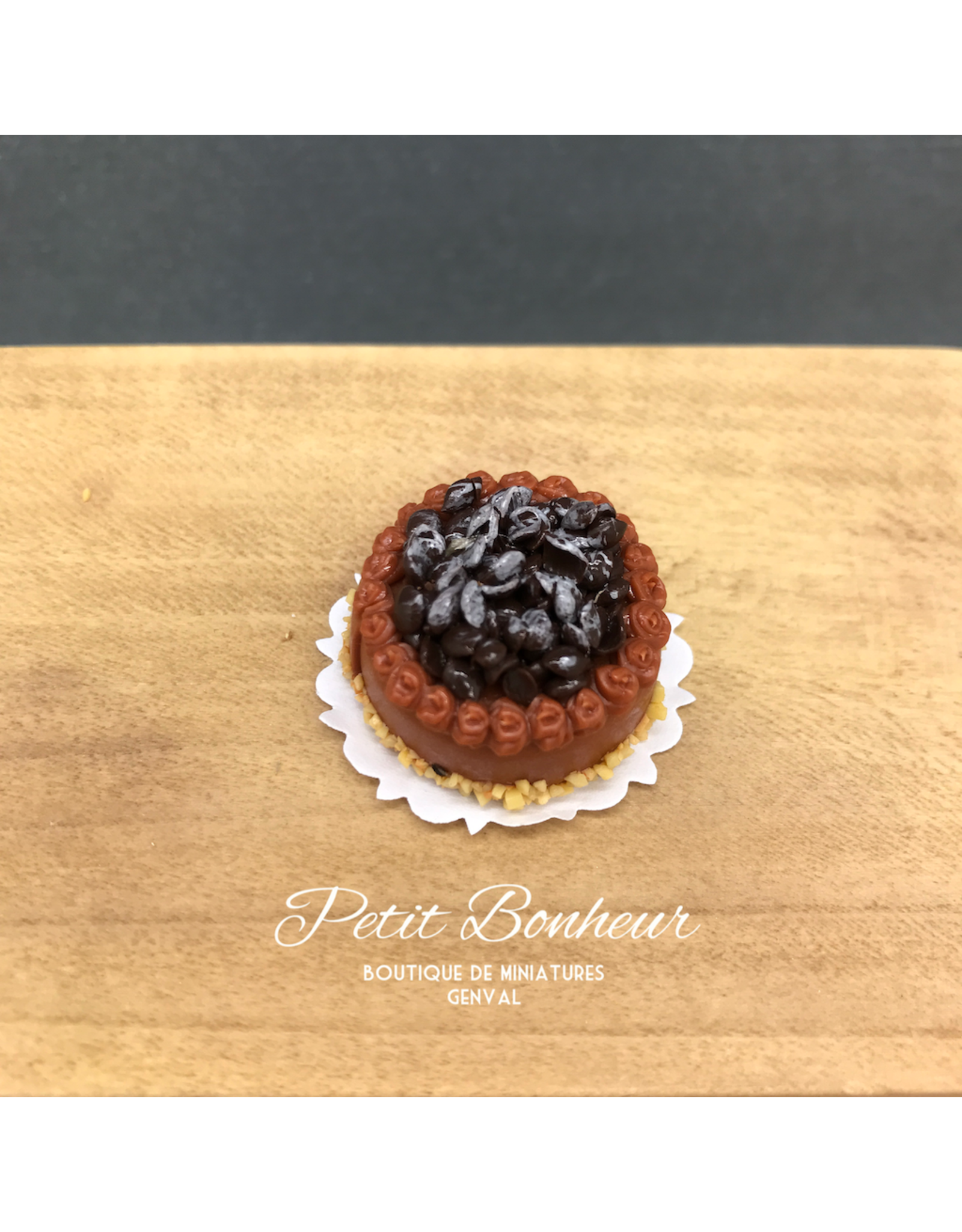 Gâteau au chocolat (1 part coupée) miniature 1:12