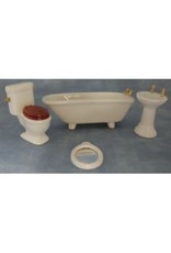 Salle de bain en céramique miniature 1:12