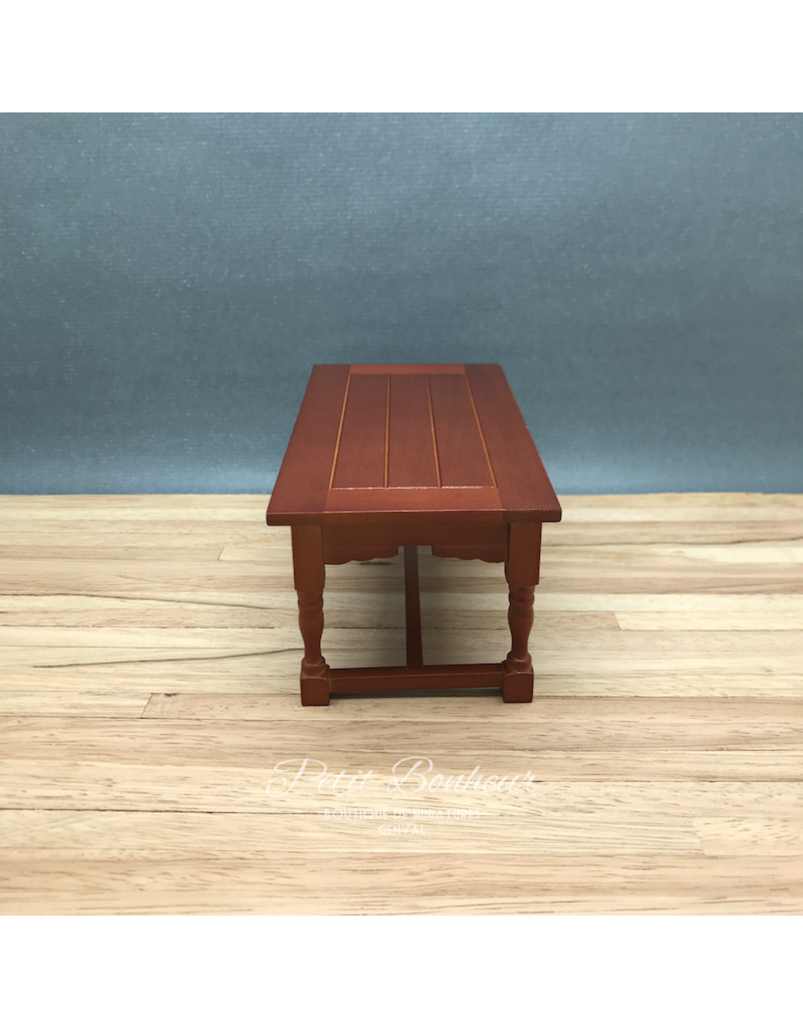 Table de cuisine couleur chêne miniature 1:12