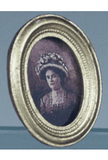 Cadre photo ancienne femme miniature 1:12