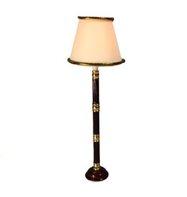 Lampadaire pied brun miniature 1:12