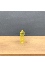 Flacon produit vaisselle jaune transparent miniature 1:12