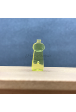 Flacon produit vaisselle jaune transparent miniature 1:12