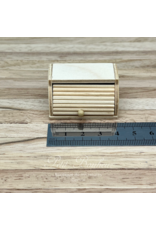 Boîte à pain coulissante en bois miniature 1:12